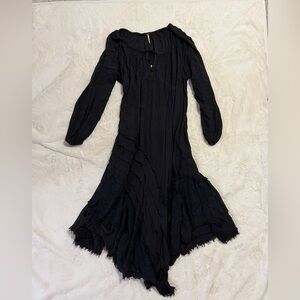 Free people maxi dress long sleeve